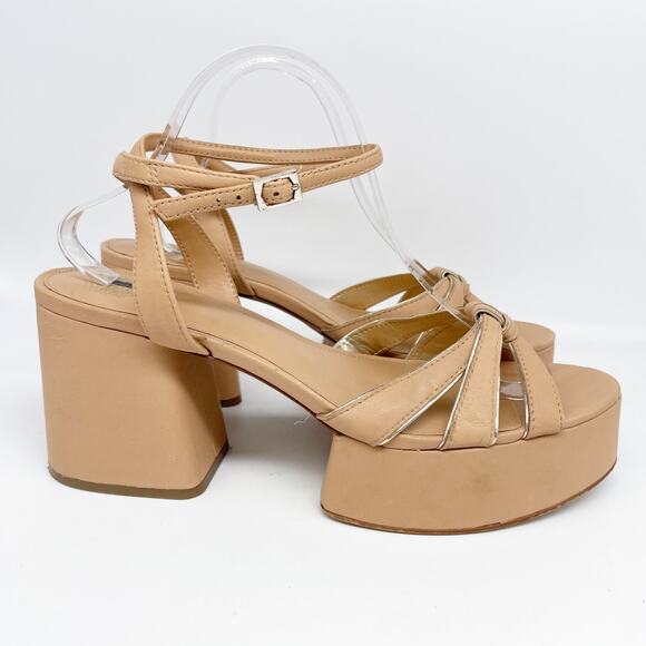 Vince Camuto Women's Freesie Platform Sandals Sandstorm Tan Size 11M - Picture 3 of 13